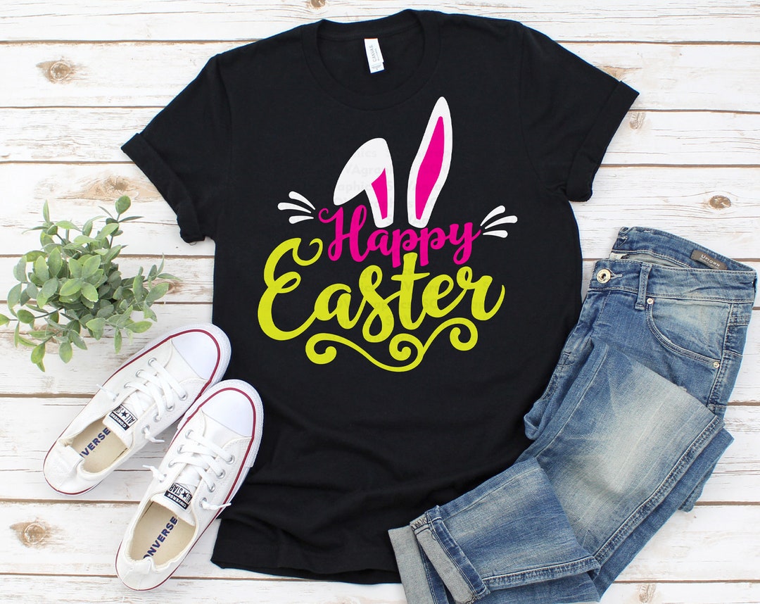 Happy Easter Svg Dxf Eps Easter Svg Bunny Ears Svg Easter - Etsy
