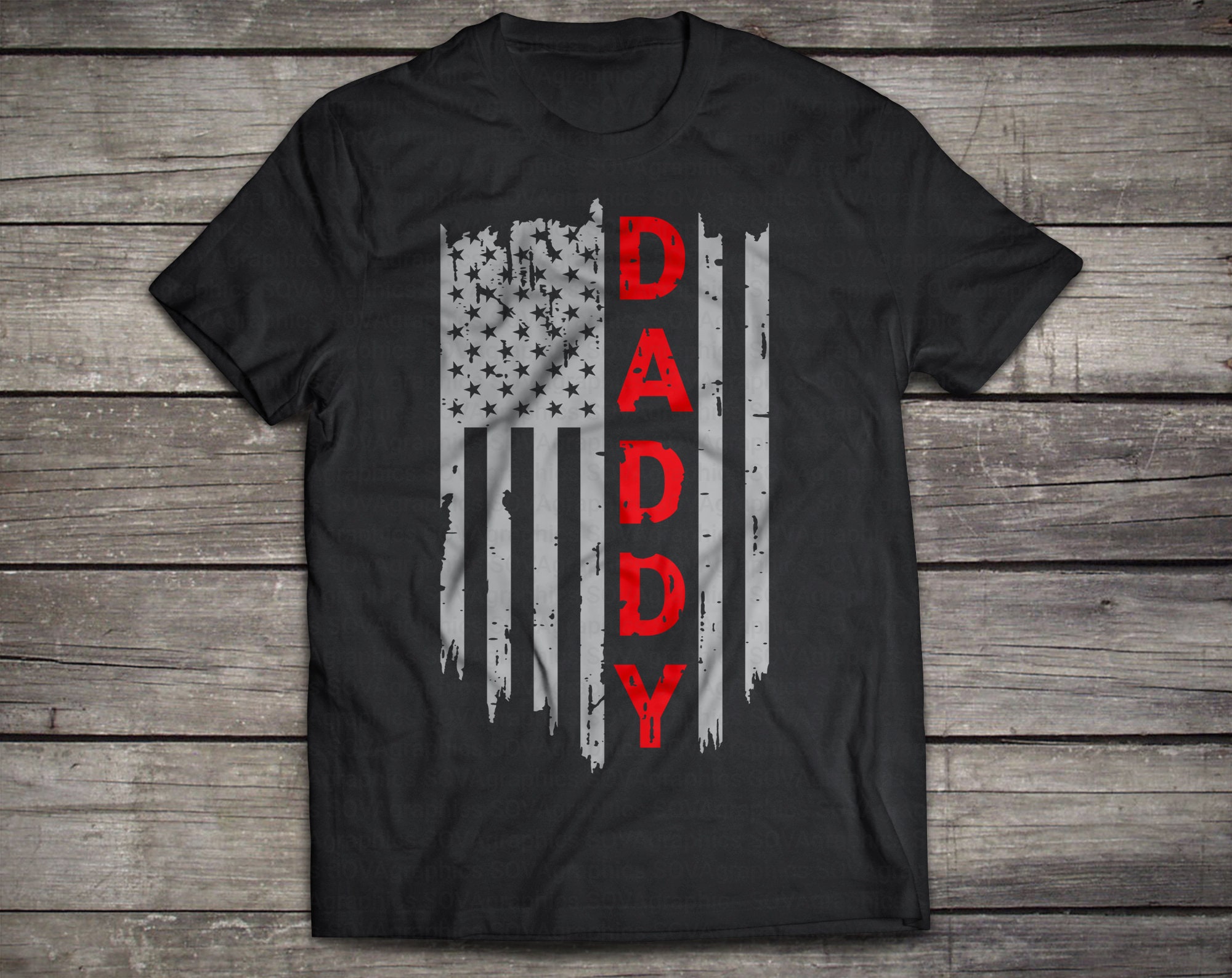 Download Father's Day svg Daddy svg Daddy Flag svg USA Flag svg | Etsy