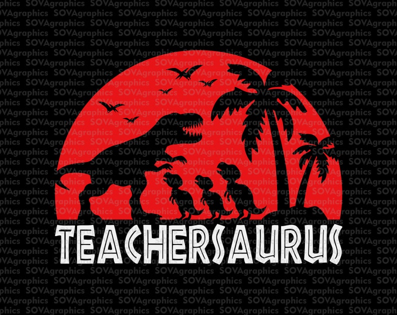Download Teachersaurus svg Teacher svg T-Rex svg Dinosaur svg | Etsy