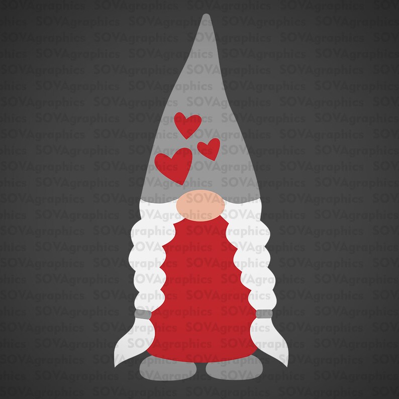 Valentine Gnome svg Valentines Day svg Gnome Girl svg ...