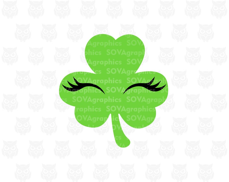 Download Shamrock Girl Svg Cut File Cricut St Patricks Day Svg Silhouette Saint Patrick Svg Shamrock Monogram