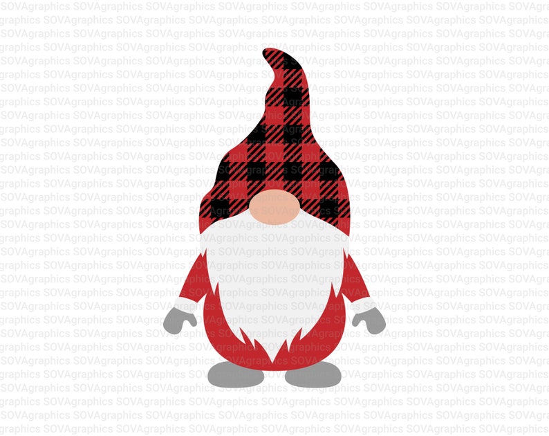 Download Christmas Gnome svg Gnome With Plaid Hat svg Nordic Gnome ...