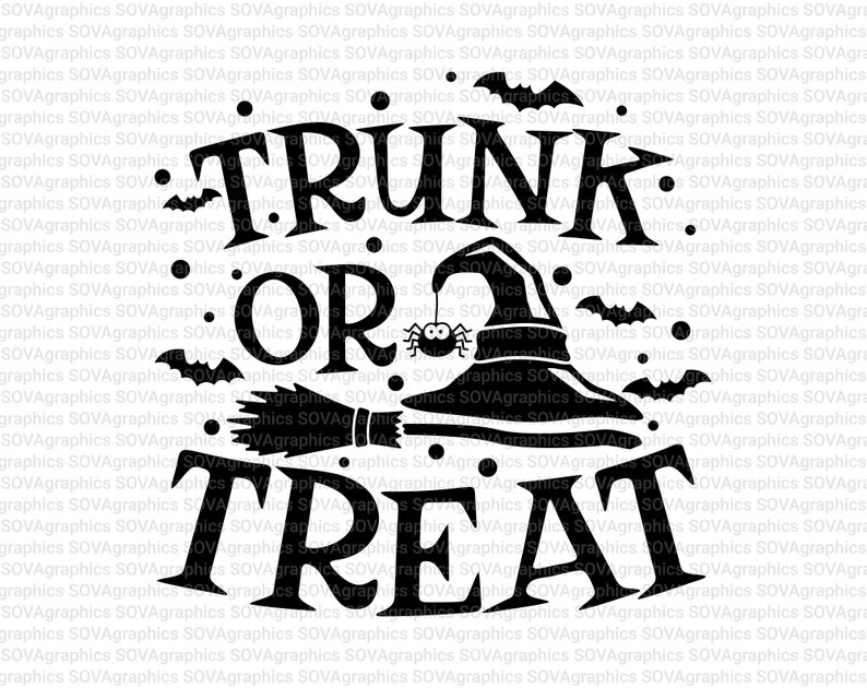 Download Trunk or Treat svg Halloween svg Trunk or Treat Bag svg | Etsy
