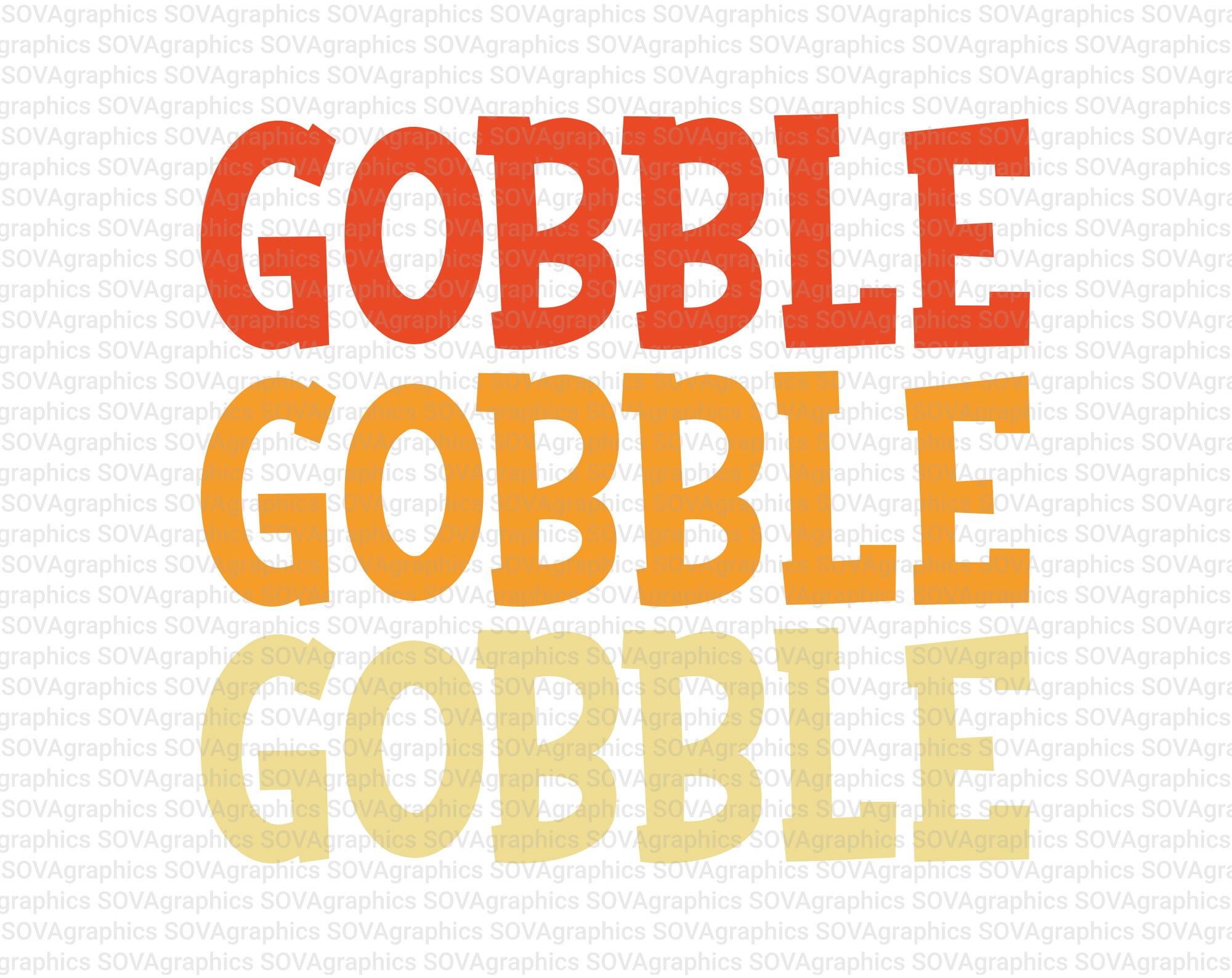 Gobble Svg Gobble Gobble Gobble Svg Thanksgiving Svg Fall | Etsy