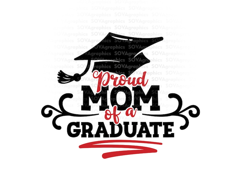 Download Proud Mom of a Graduate svg dxf eps Mom svg Mom Shirt | Etsy