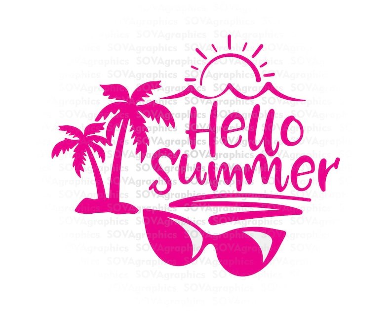 Download Hello Summer svg Vacation svg Summer Break svg dxf eps | Etsy