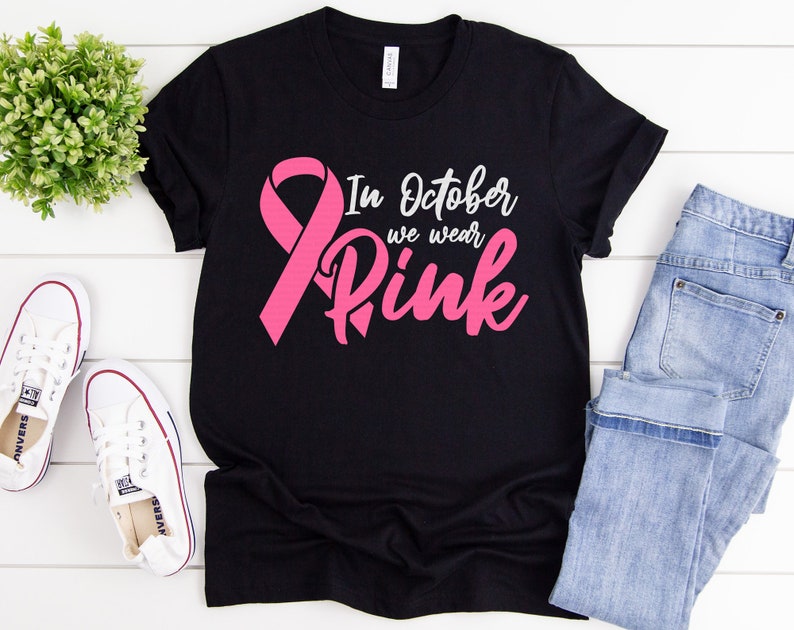 eps Breast Cancer svg Cut File Breast Cancer Survivor svg Download Cricut Silhouette In October We Wear Pink svg dxf Wear Pink svg