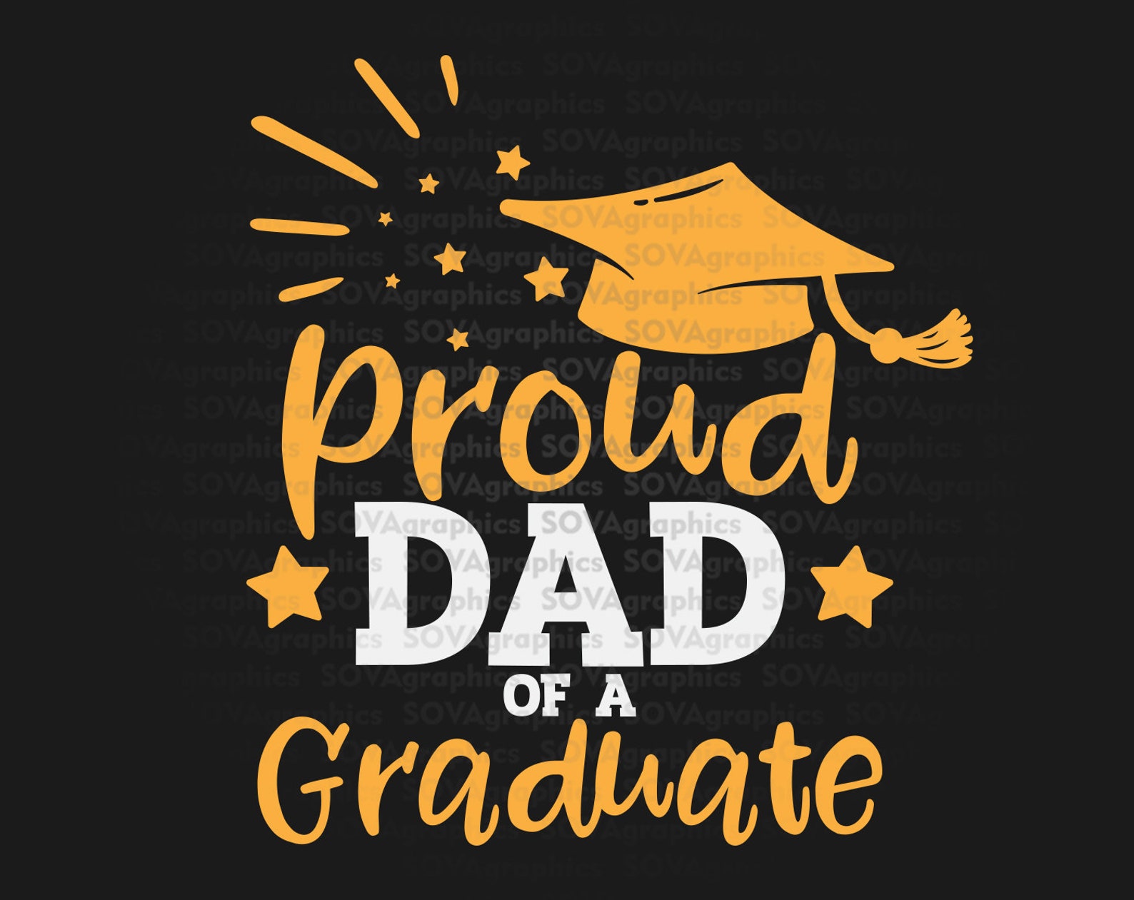 Proud Dad of a Graduate svg Dad of Graduate svg Graduation Etsy