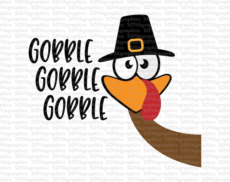Download Gobble svg Turkey Boy svg Thanksgiving svg Turkey svg | Etsy