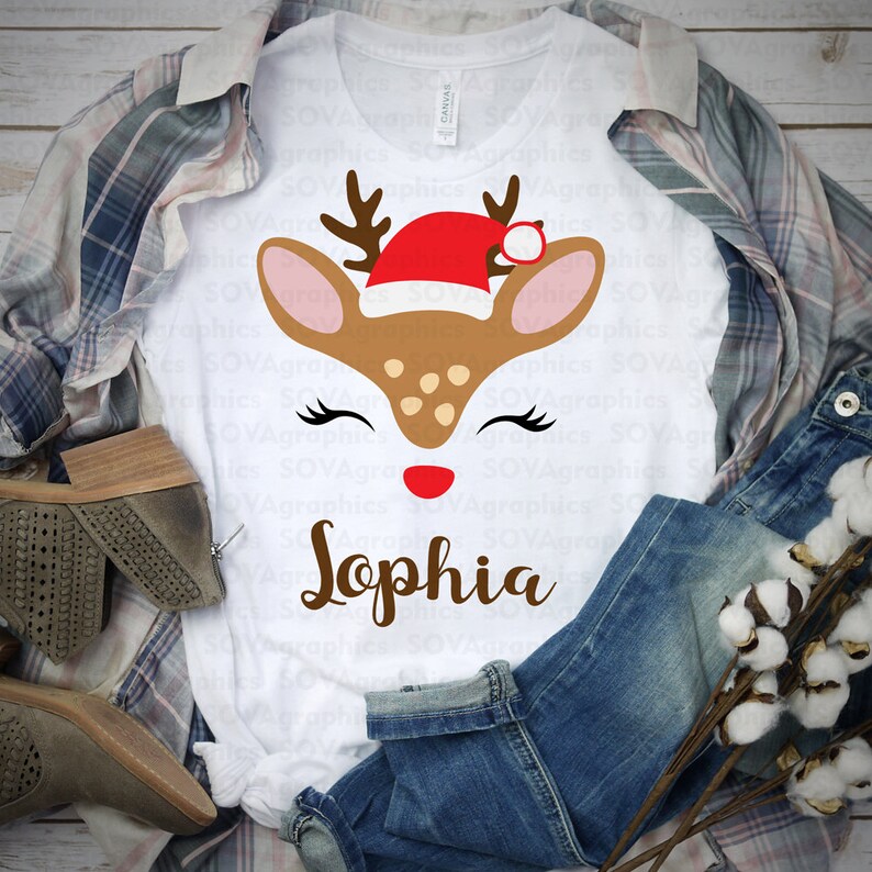 Download Visual Arts Collage Silhouette Woodland Winter Svg Shirt Clip Art Cricut Girl Craft Reindeer Svg Deer Svg Baby Dxf Cut File Christmas Svg Animal