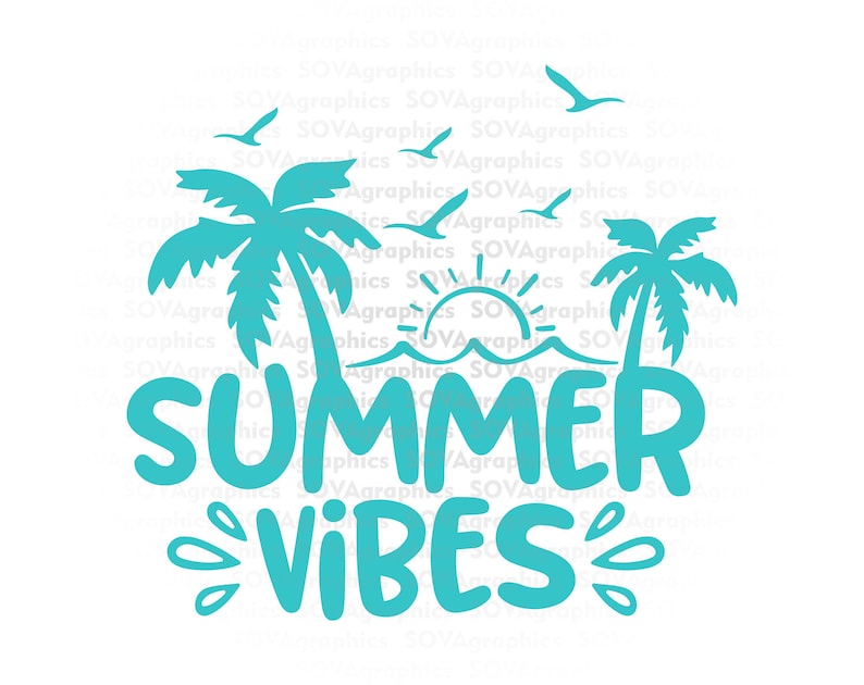 Download Summer Vibes svg Summer svg Vacation svg dxf eps png | Etsy