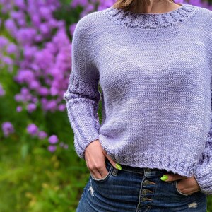 Classic Sweater Knitting Pattern timeless Saturdays Pullover Easy