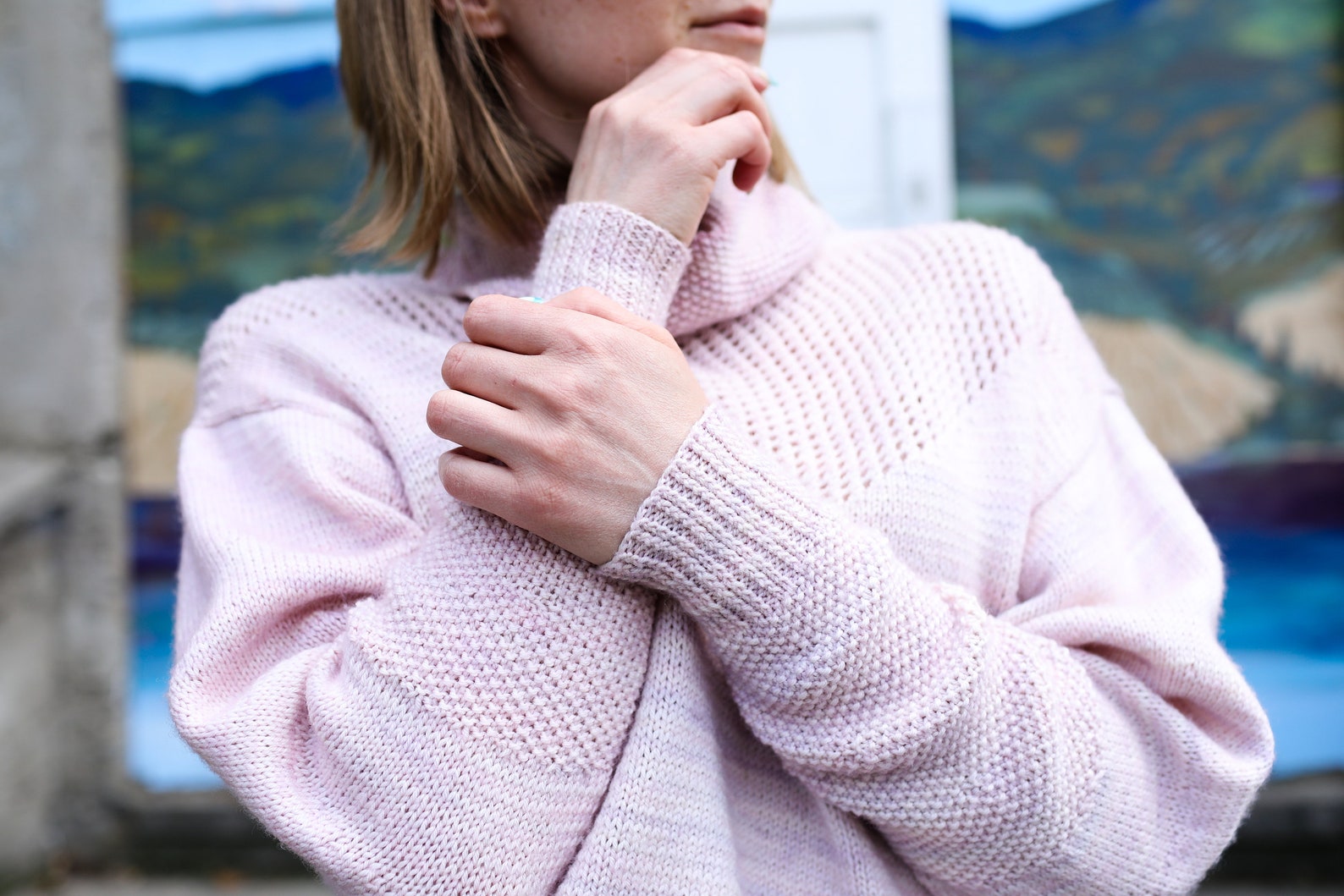 Turtleneck Sweater Knitting Pattern - the "uptown Pullover". Cowl Neck ...