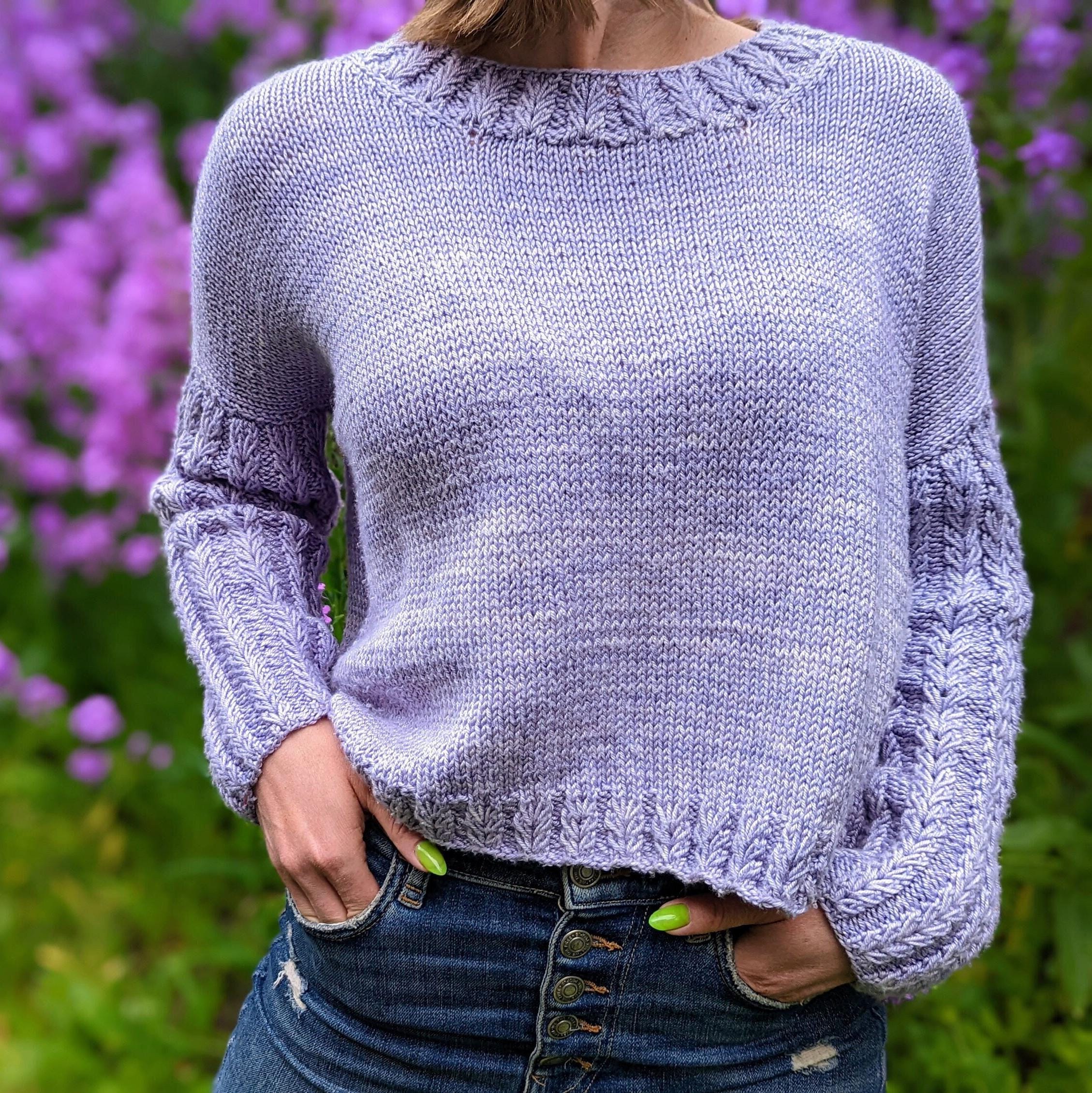 トップス NKNIT pattern pullover sweat Crew Neck Sweater Knitting Pattern: Sweetheart Cable