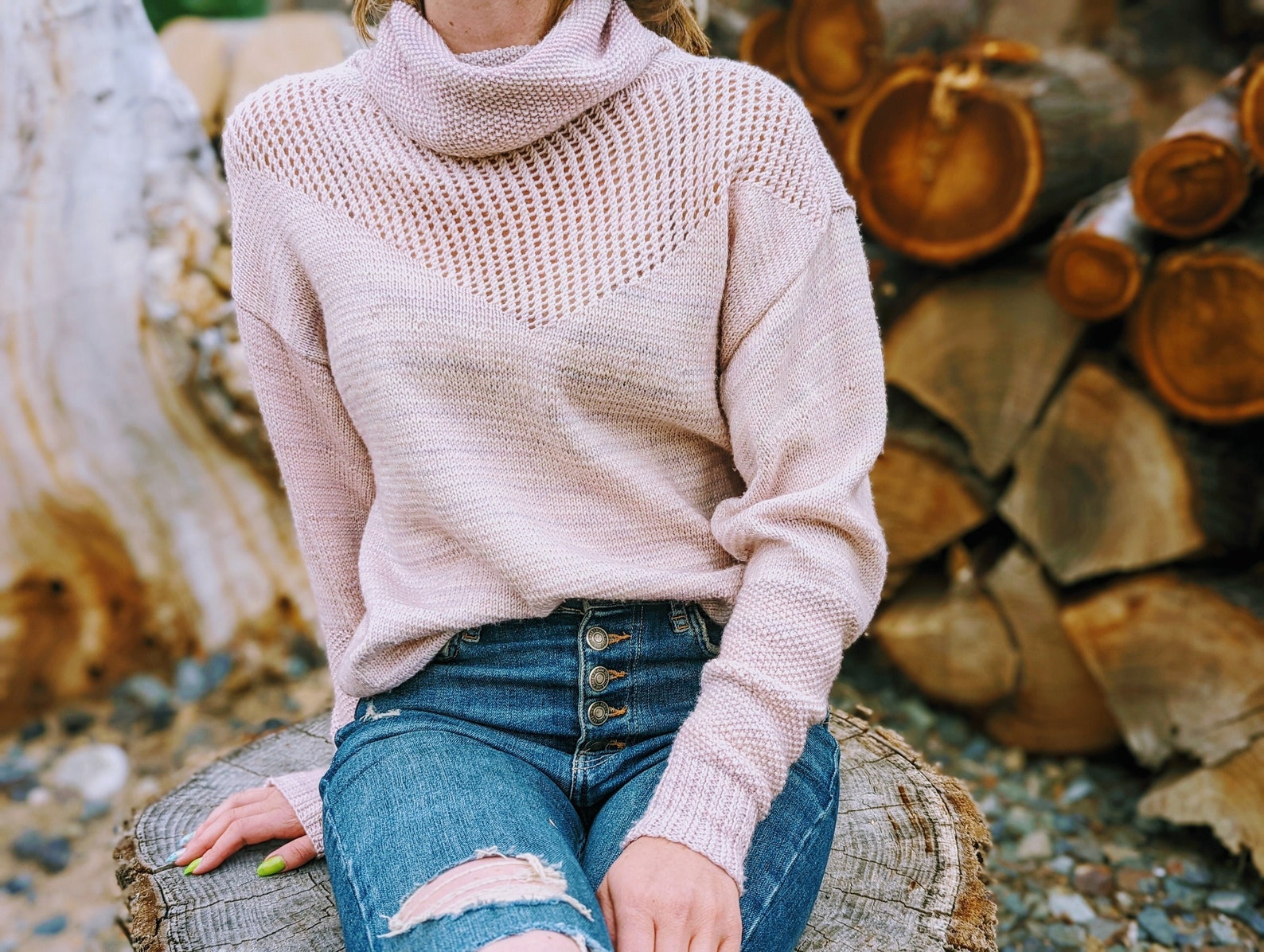 Turtleneck Sweater Knitting Pattern - the "uptown Pullover". Cowl Neck ...