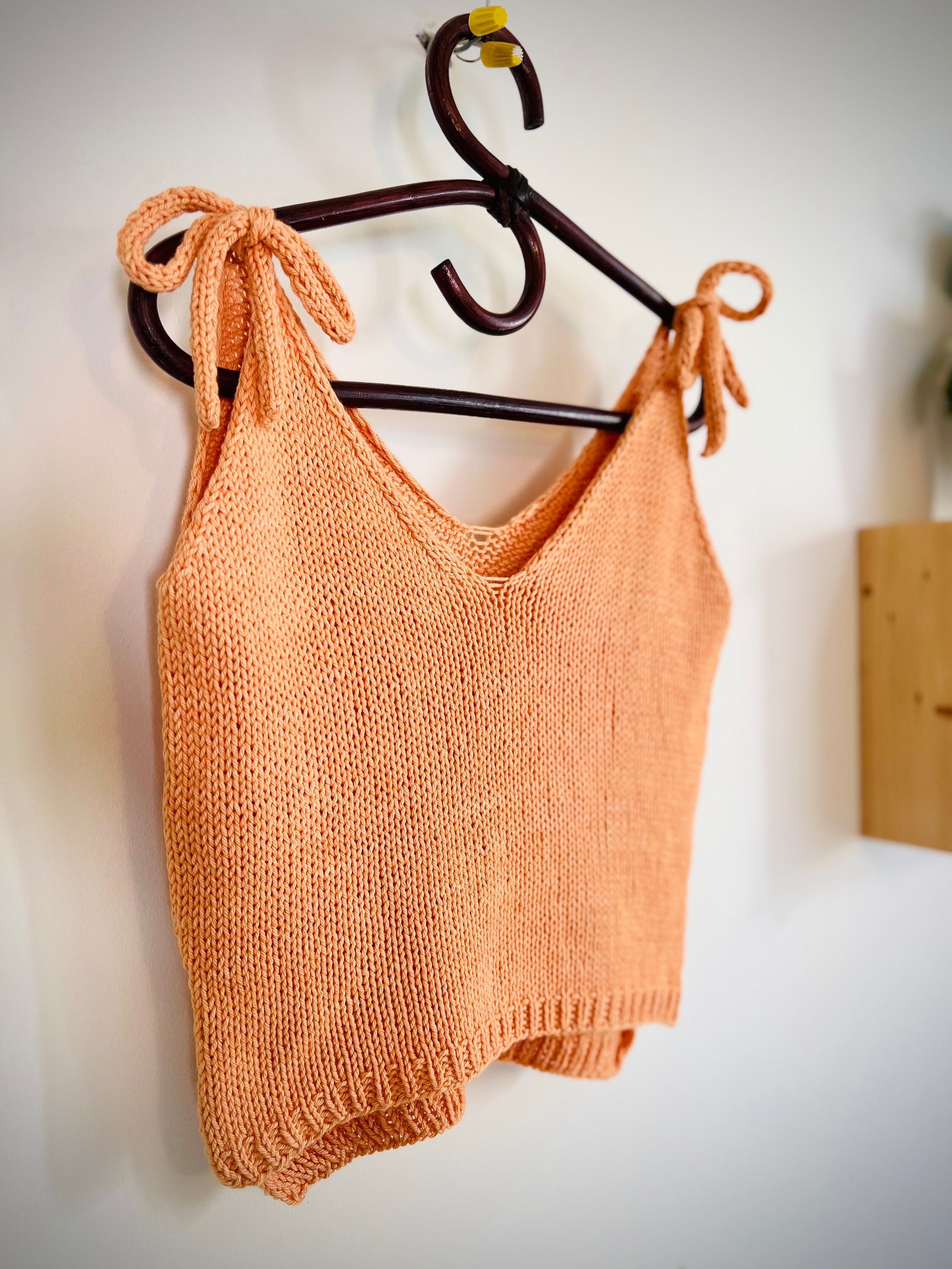 Sunset Tank Knitting Pattern – Easy Sleeveless Summer Top