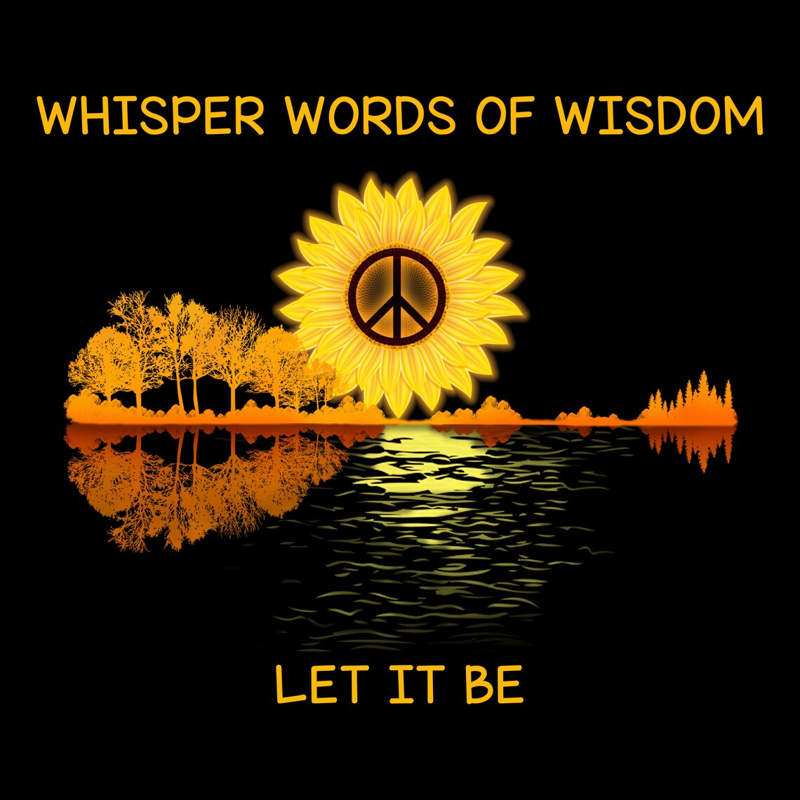 Whisper words of wisdom let it be Sticker Decal Etsy