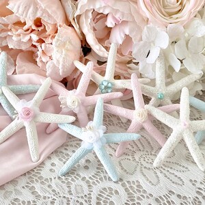 Pastel Decorated Starfish: Shabby Chic Nautical Decor