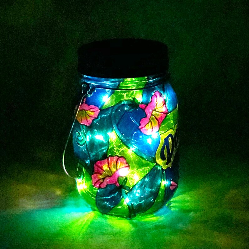 Dad Memorial Light / Stained Glass Cemetery Light / Hand Etsy