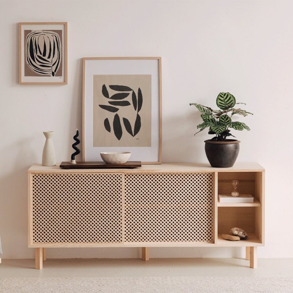 Sideboard aus natürlichem Massivholz - Moraig