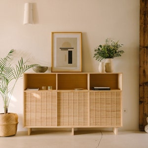 Solid wood sideboard, handmade - Voramar