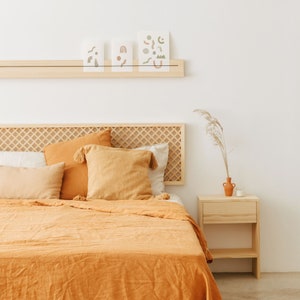 Headboard, Solid wood headboard for the bedroom - Orange blossom