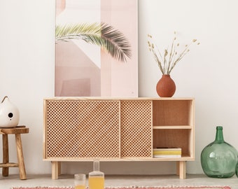 Sideboard aus Naturholz, Kommode Handgemachter - Granadella