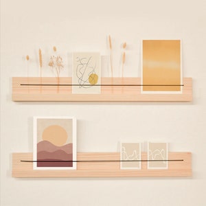 Solid Wood Floating Shelf / Sheet Shelf / Wall Decor / Handmade / Levantina / Naan Furniture