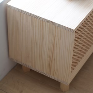TV stand Pola, handmade solid pine wood image 6