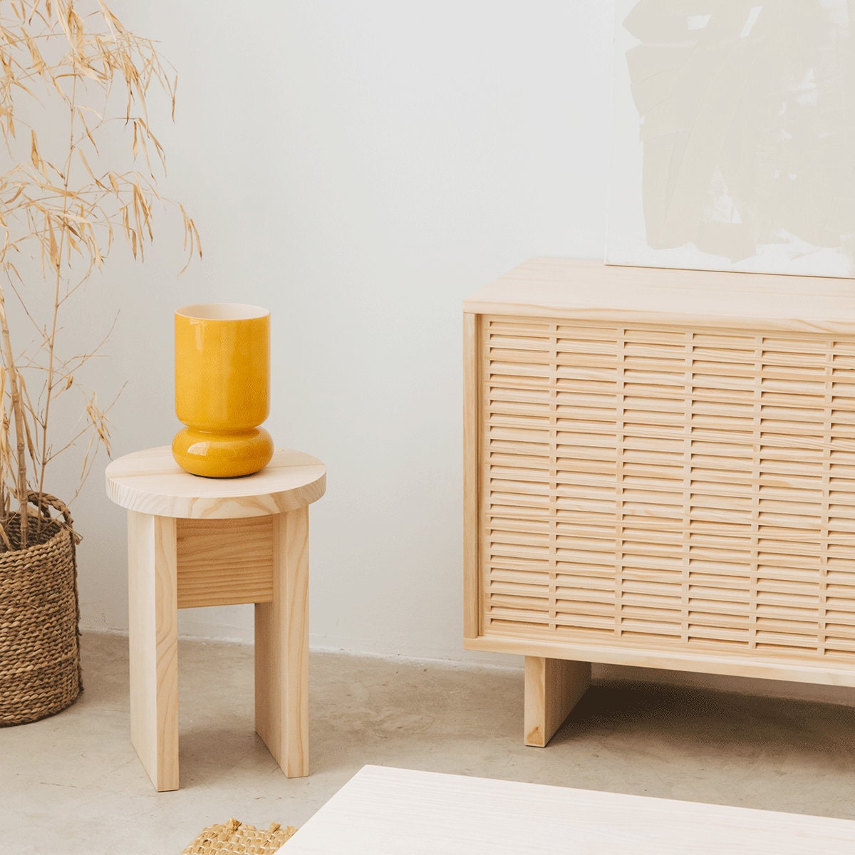 Sideboard Cala Handmade Solid Wood Storage Cabinet Etsy