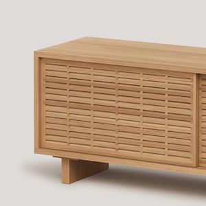 Mobile porta TV in legno massello fatto a mano - Gavina immagine 8