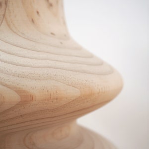 Vase en bois naturel, vase fait main Punta Nati image 5