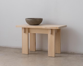 Wooden bench, handmade, 75 cm - Begur small