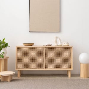 Sideboard made of solid natural wood - Granadella
