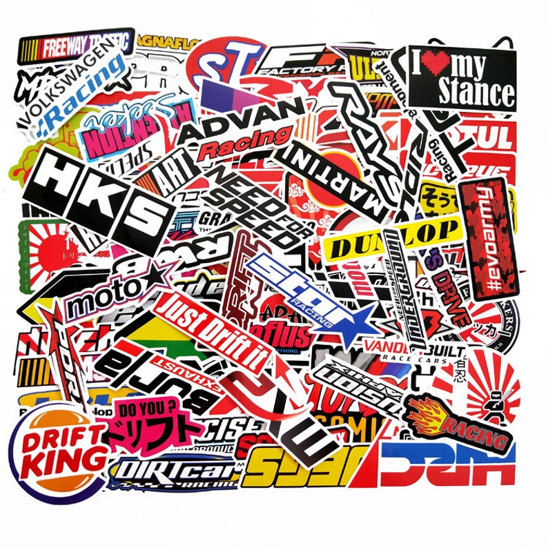  JDM  RACING 100pc Sticker  Pack  Etsy