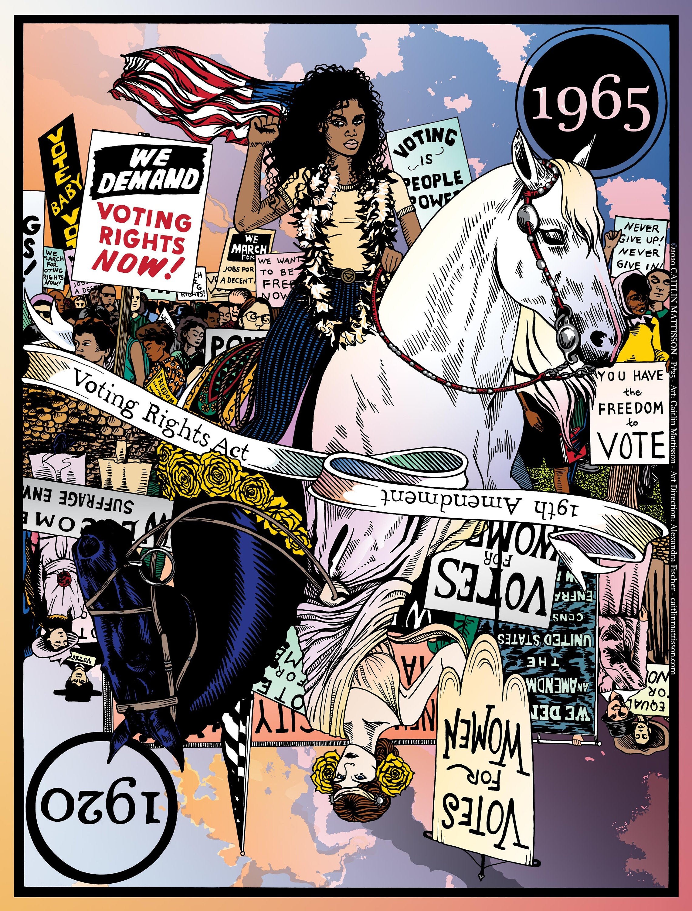 19th Amendment poster created for the Haight Street Art | Etsy