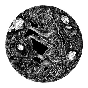 8x8 Print - Diamonds Only Form Under Intense Amounts of Pressure - Coyote Giclee Archival Print
