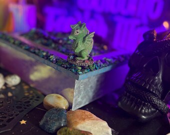 RESERVED! Sea-Star Dragon Spirit Vessel: Thalorin, Keeper of Hidden Hoards (treasures inside box)