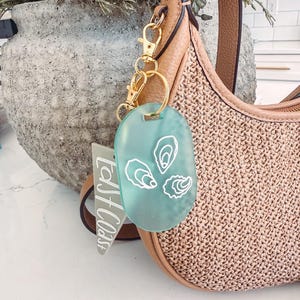 Acrylic Oyster Keychain | East Coast Keychain |Boat Tote