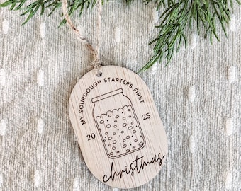 SOURDOUGH STARTER ORNAMENT | gag gift | 2025 ornament | sourdough starter