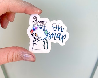 Oh snap | thanos | thanos sticker | marvel | marvel sticker