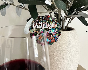 Markery do napojów konfetti | Zawieszki do wina | Wieczór panieński | Disco Cowgirl