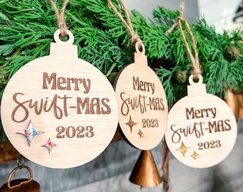 Merry Swift-mas ornament | Taylor Swift ornament | Friendship Bracelet | Eras Tour ornament