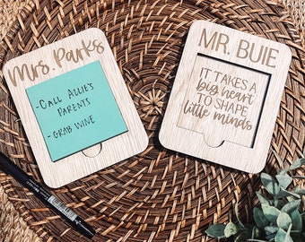 Teacher appreciation gift | teacher gift | office gift | teacher | school | note pad holder