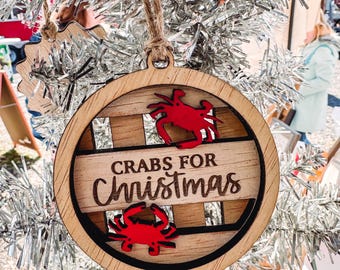 Crab Basket Lid ornament | Maryland ornament | Custom Ornament | Cambridge Maryland