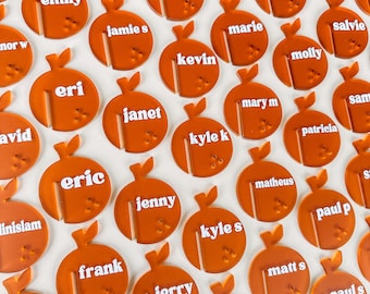 Orange drink tags | drink tags | party favors | citrus bridal shower | citrus baby shower | citrus party favor | Amalfi coast bridal shower