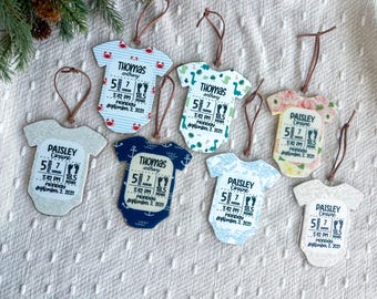 Baby Hospital Stat ornament | Baby's first Christmas ornament | baby | ornament |