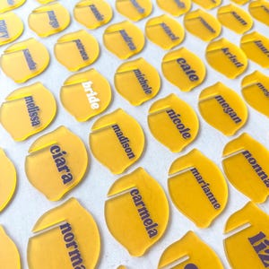 Lemon drink tags | drink tags | party favors | citrus bridal shower | citrus baby shower | citrus party favor | Amalfi coast bridal shower