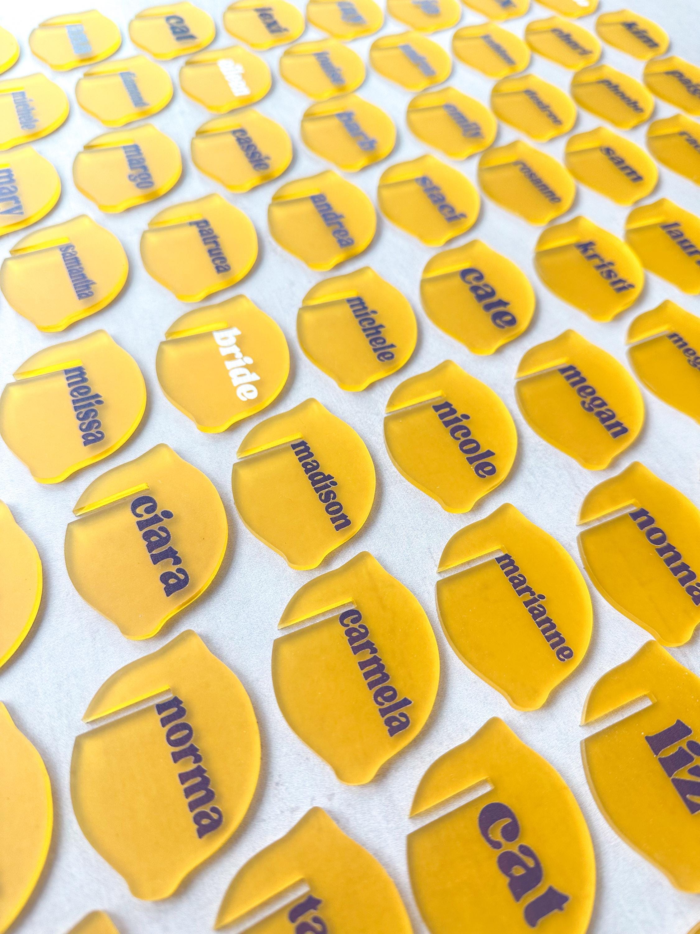 Lemon drink tags | drink tags | party favors | citrus bridal shower | citrus baby shower | citrus party favor | Amalfi coast bridal shower