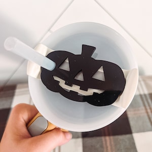 Pumpkin Stanley Tumbler Lid Topper | Stanley Lid Accessory | Halloween Stanley Tumbler